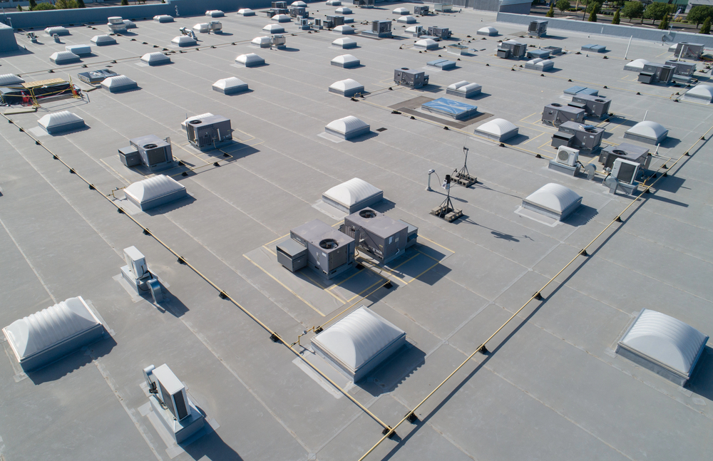 commercial roof of a restaurant